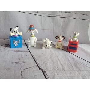 Vintage Lot of 5 1990s Disney 101 Dalmatians McDonalds Happy Meal Toys